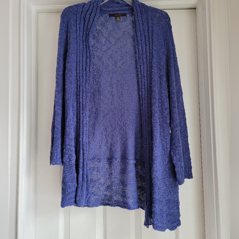 Purple Open Cardigan